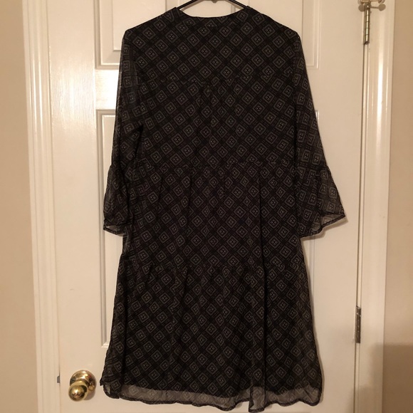 Vero Moda Black Anya VMKAY 3/4 Short Dress WVN Medium NWT - Picture 13 of 13
